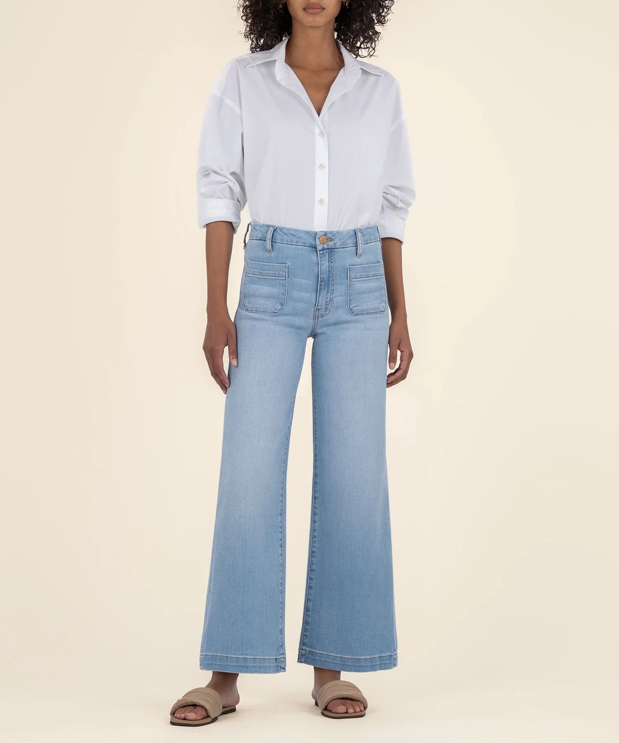 Meg Wide Leg w/ Patch Pockets, Fortitude