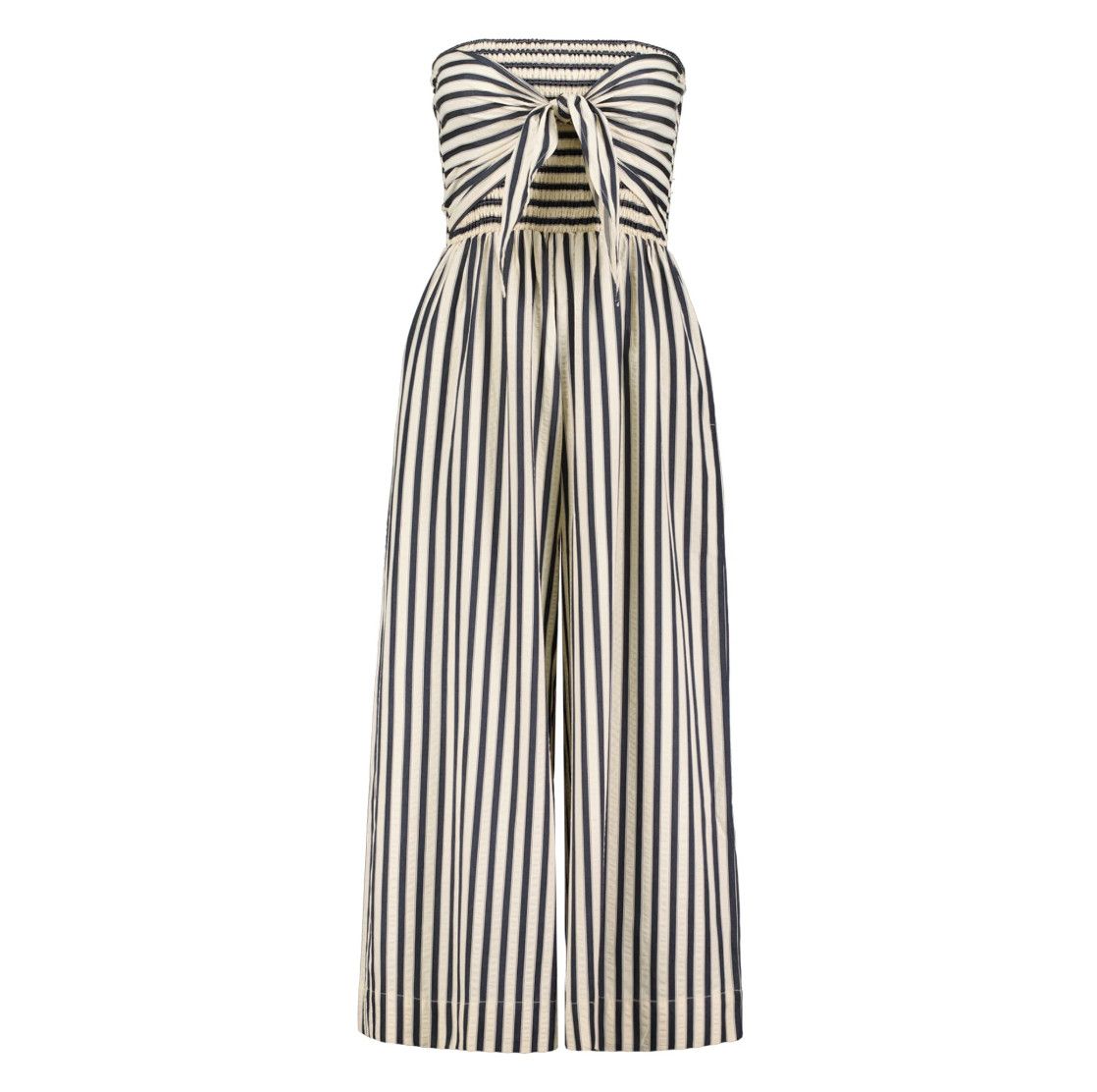 Elva Tie Front Stripe Jumpsuit - SALE -
