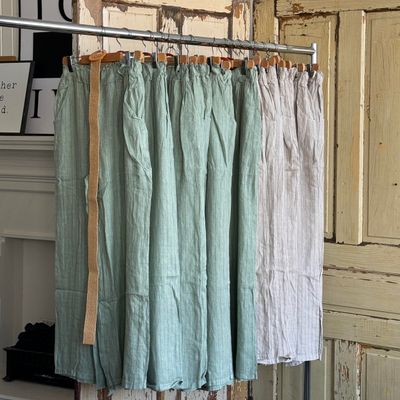 🇨🇦 Pinstripe Linen Pant (2 colours)