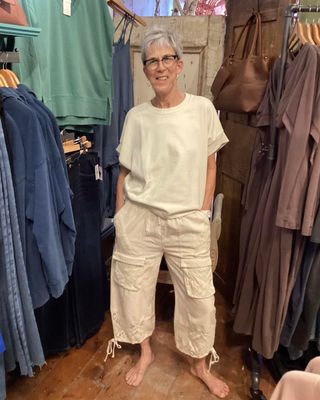 Crochet Mix Twill Pants