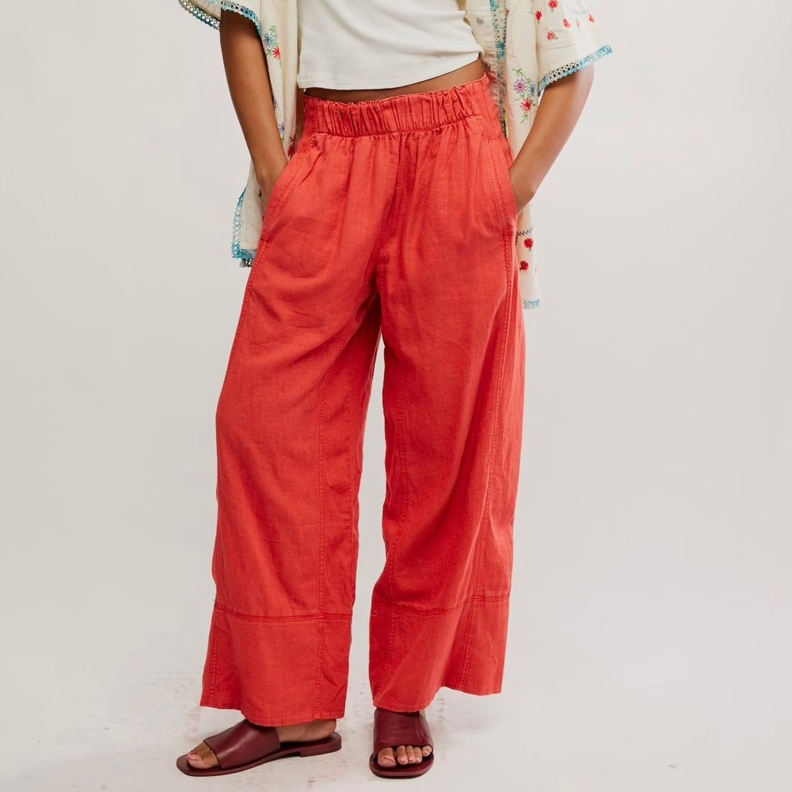 Days End Linen Pull On Pant