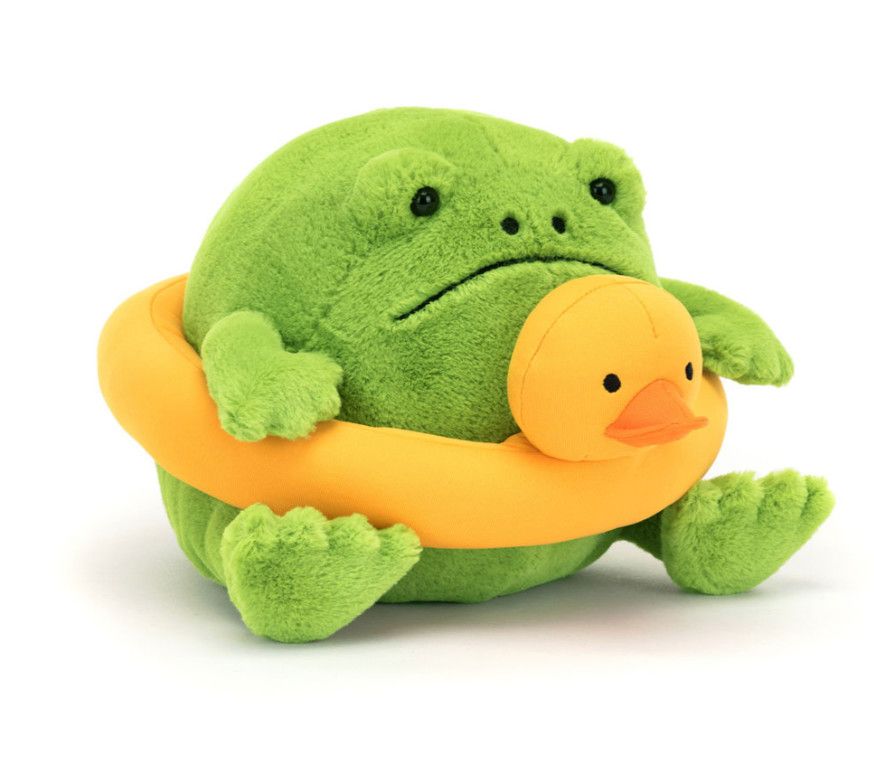 Ricky Rain Frog with Rubber Ring