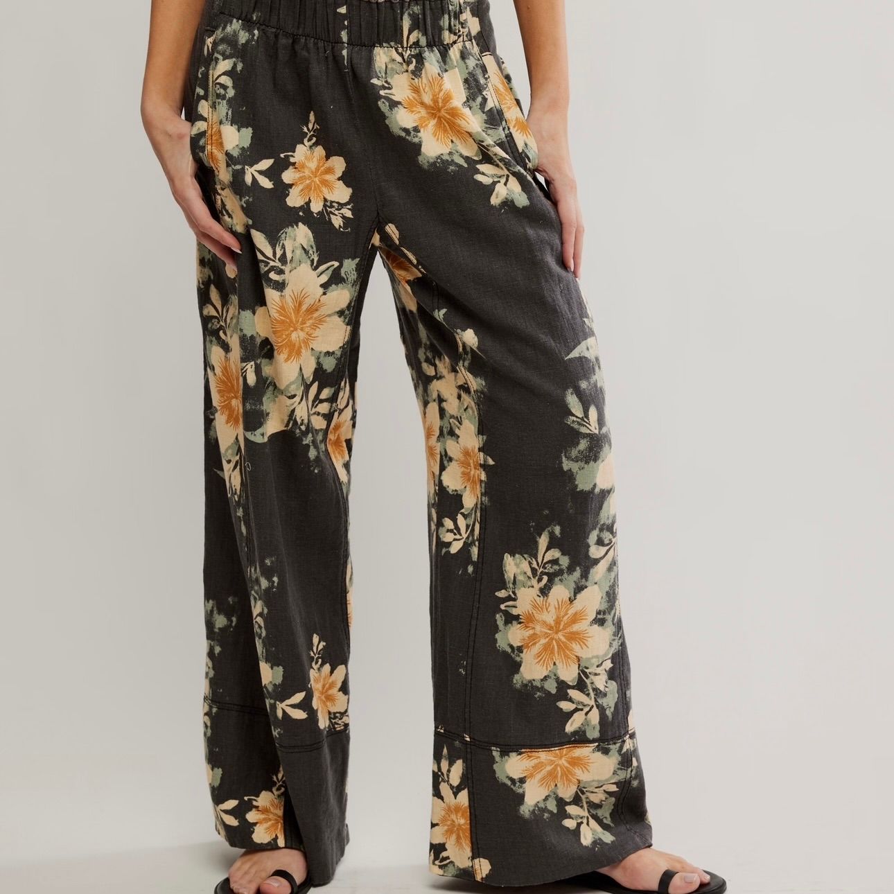 Days End Printed Linen Pant
