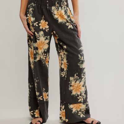 Days End Printed Linen Pant