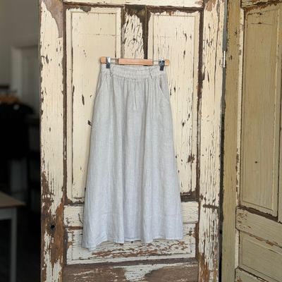 🇨🇦 Linen Skirt with Pockets