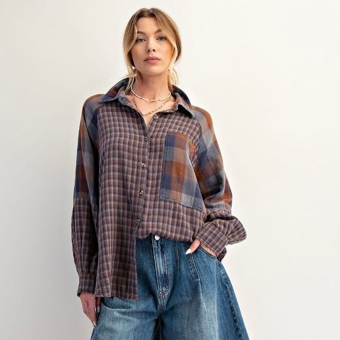 Plaid Button Down Shirt