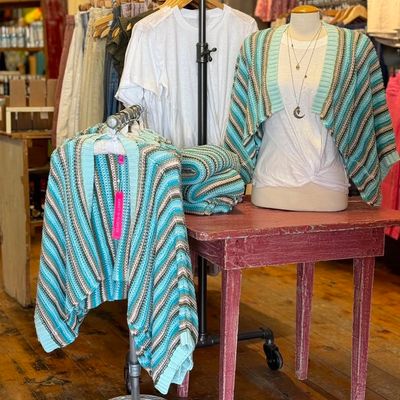 Chunky Stripe Shrug