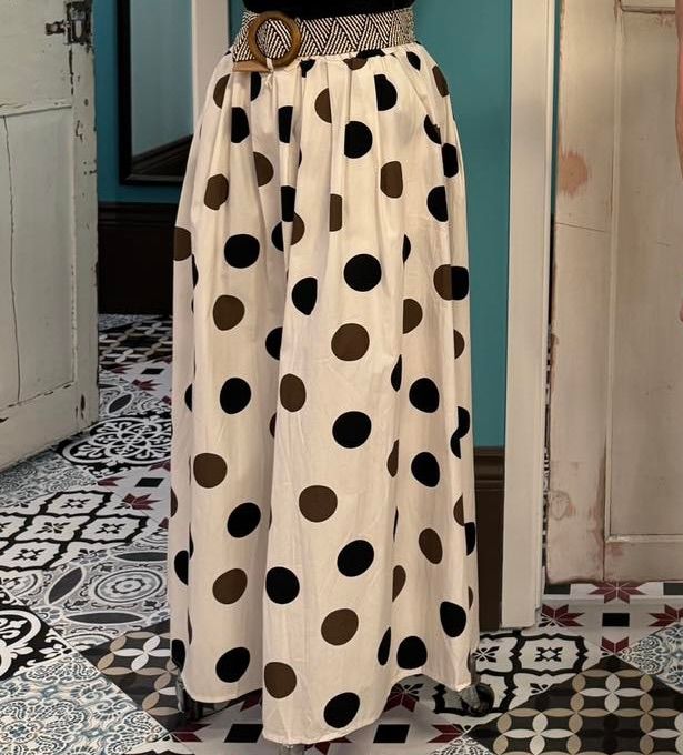 🇨🇦 Brown Polka Dot Skirt