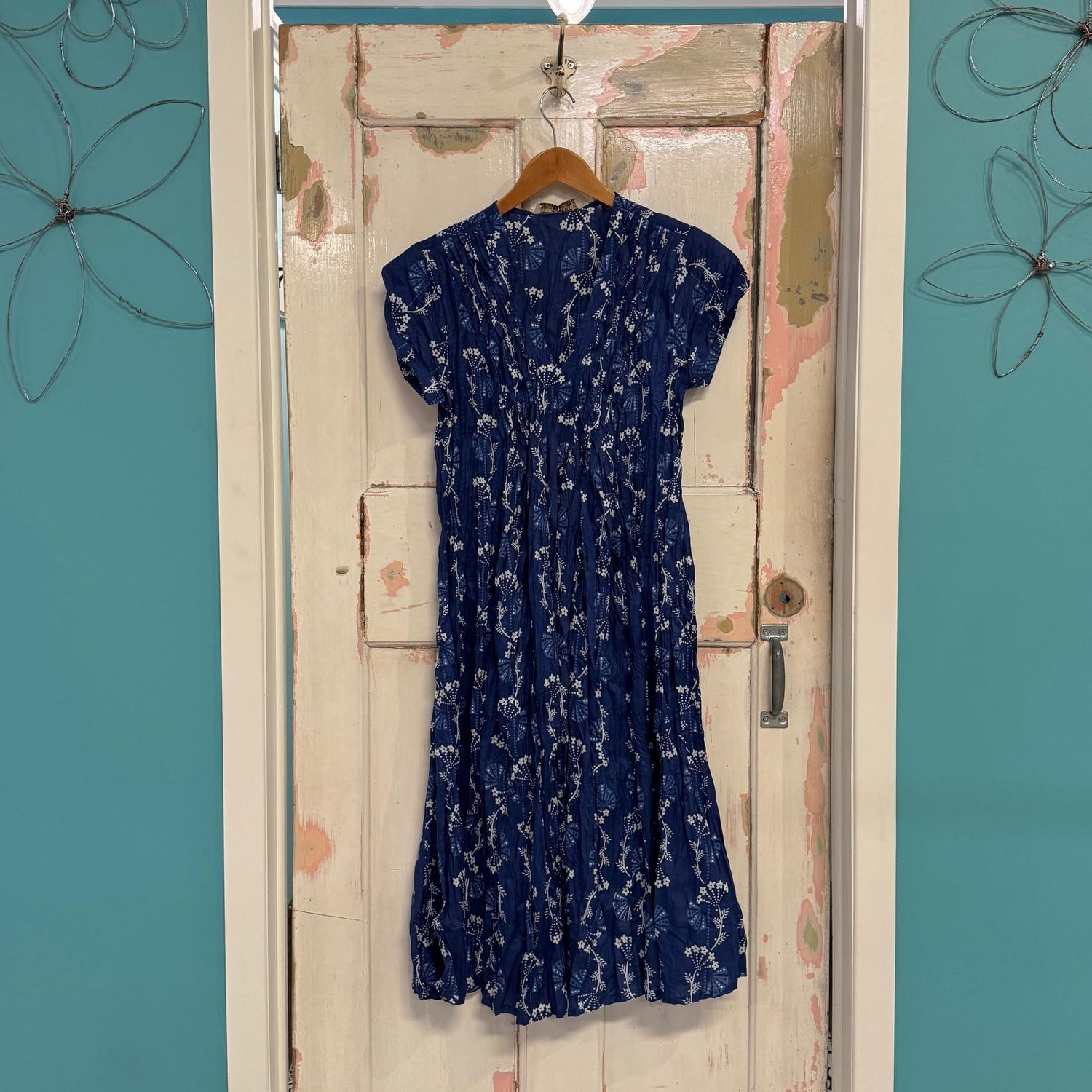 Jerk Floral Cap Sleeve Dress
