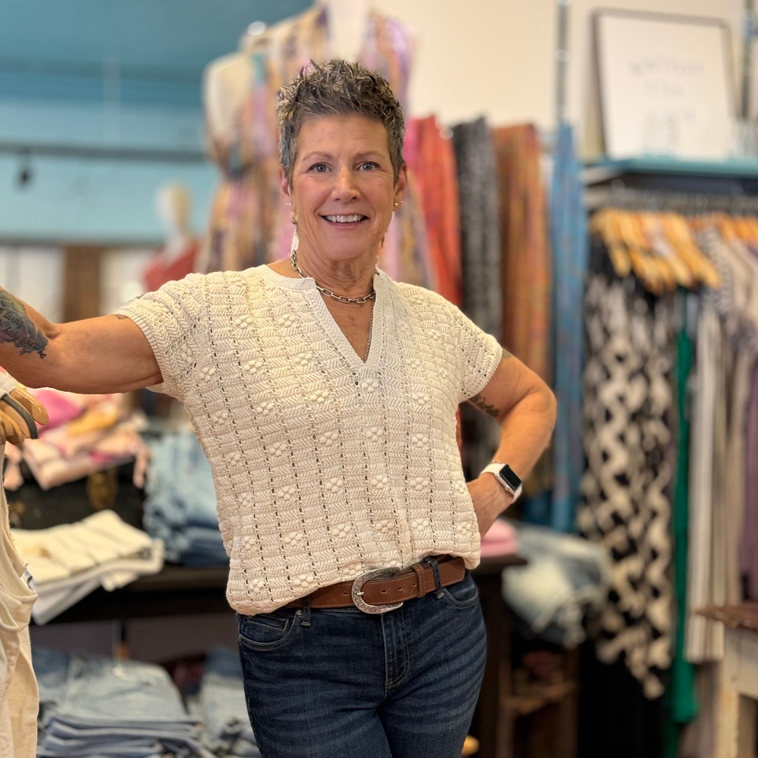 Dotties Knit Top