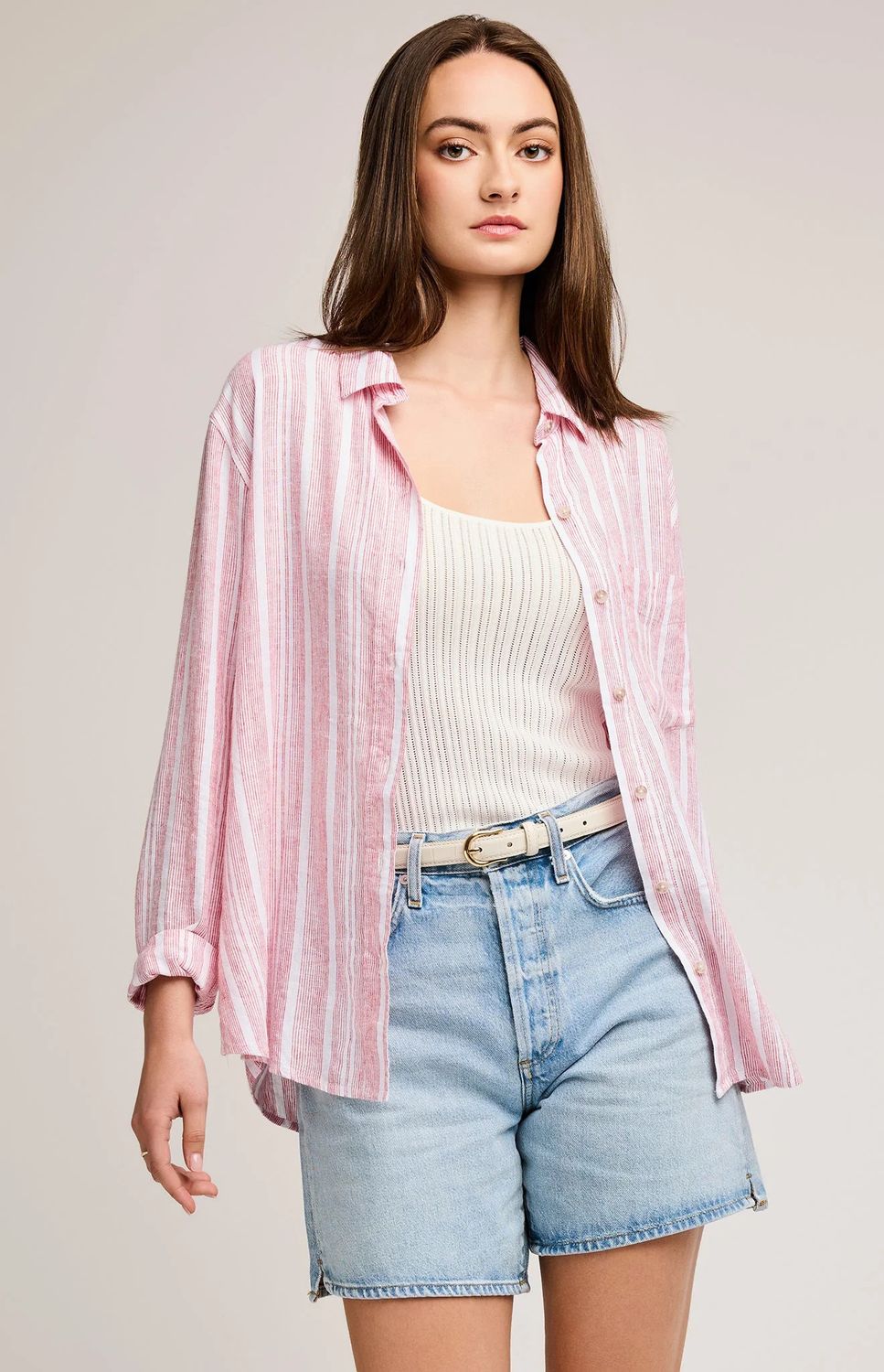 🇨🇦 Luka Button Front Top