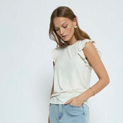 Ruffle Sleeve Tee