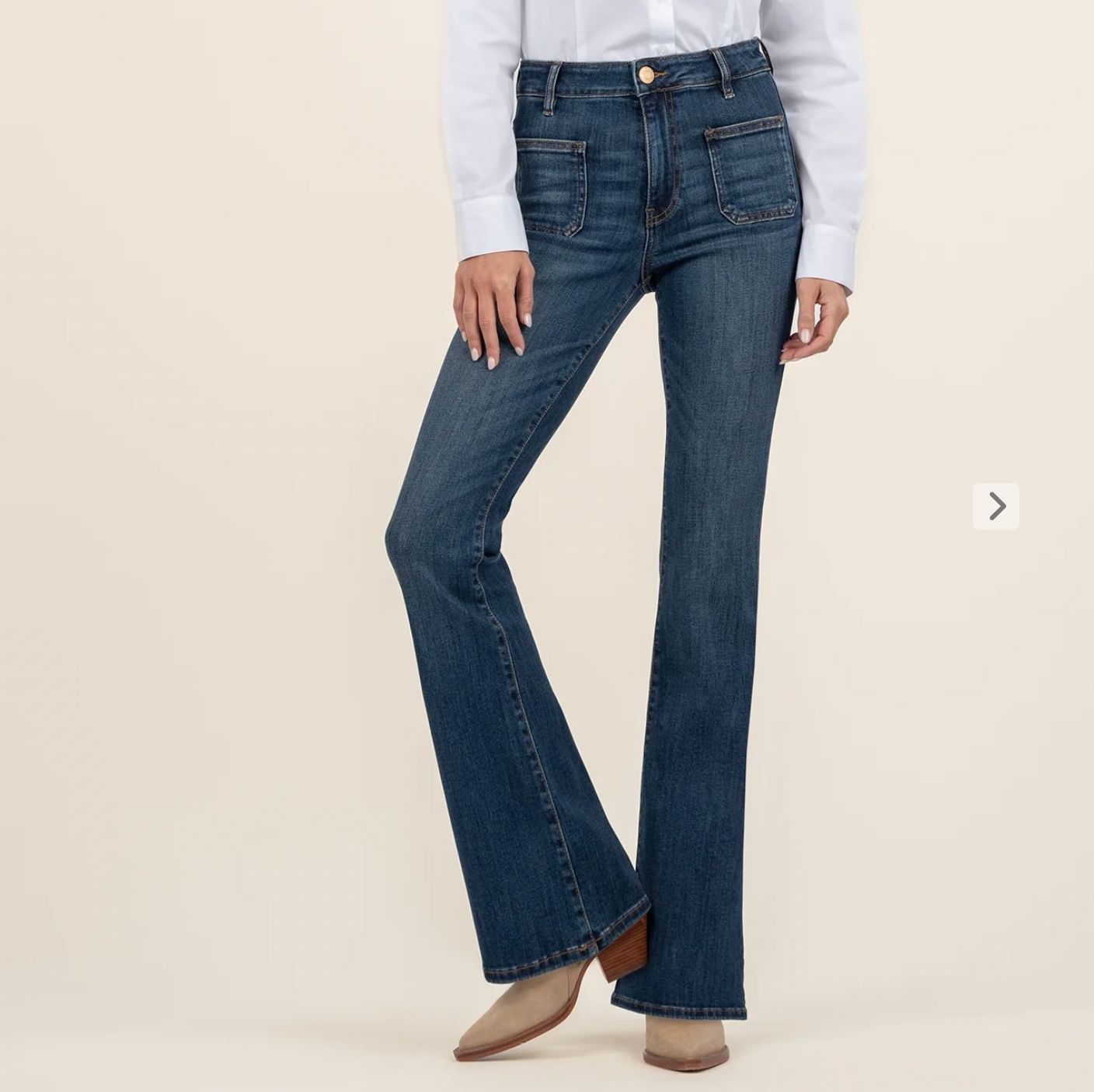 Ana Flare w/ Patch Pockets Jean, Deductive