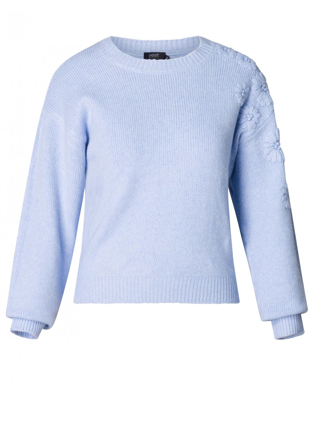Brianna Embroidered Shoulder Sweater