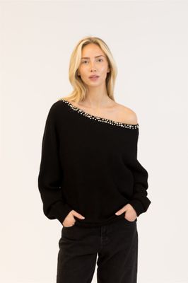 🇨🇦 Nobu Crystal Boatneck Top