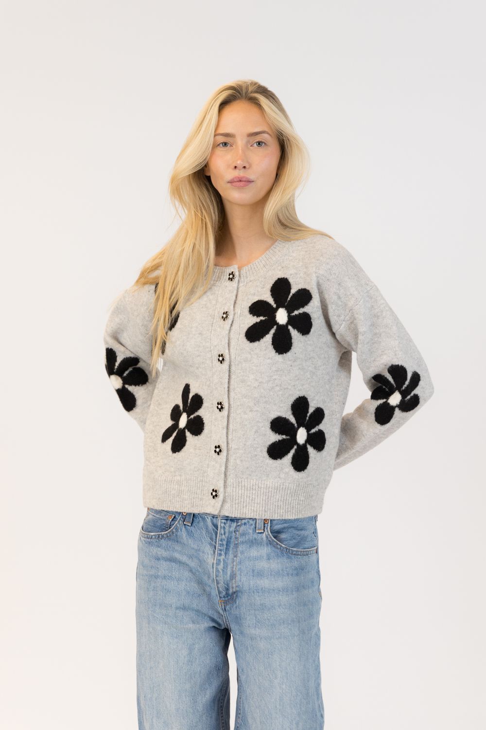 🇨🇦 Jorgie Floral Button Cardigan