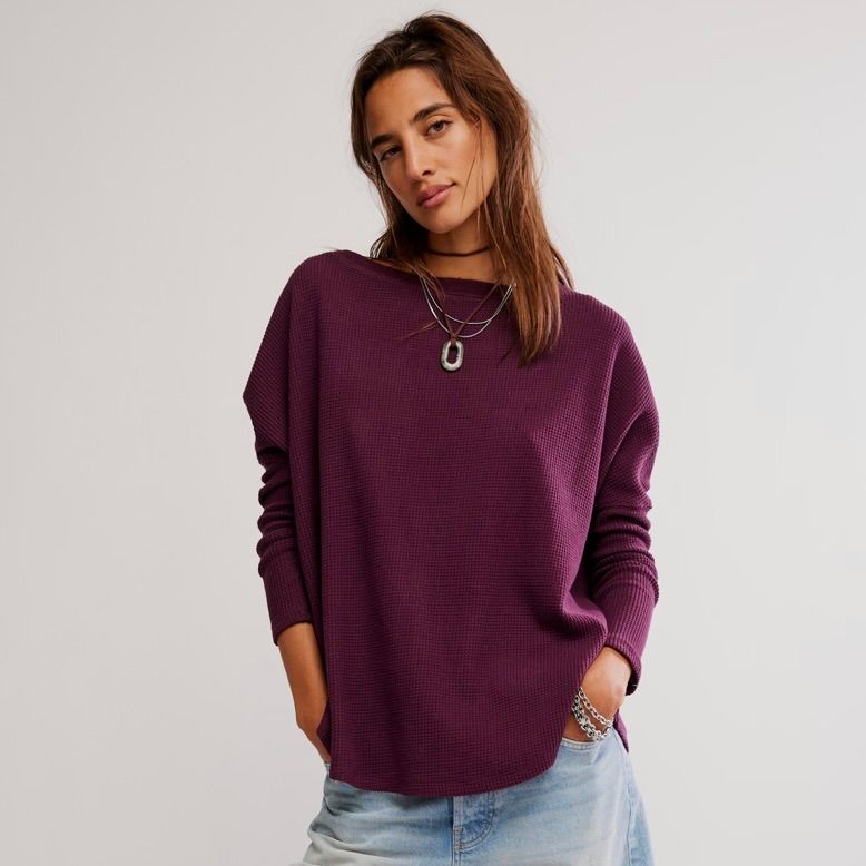Latte Blues Thermal Top