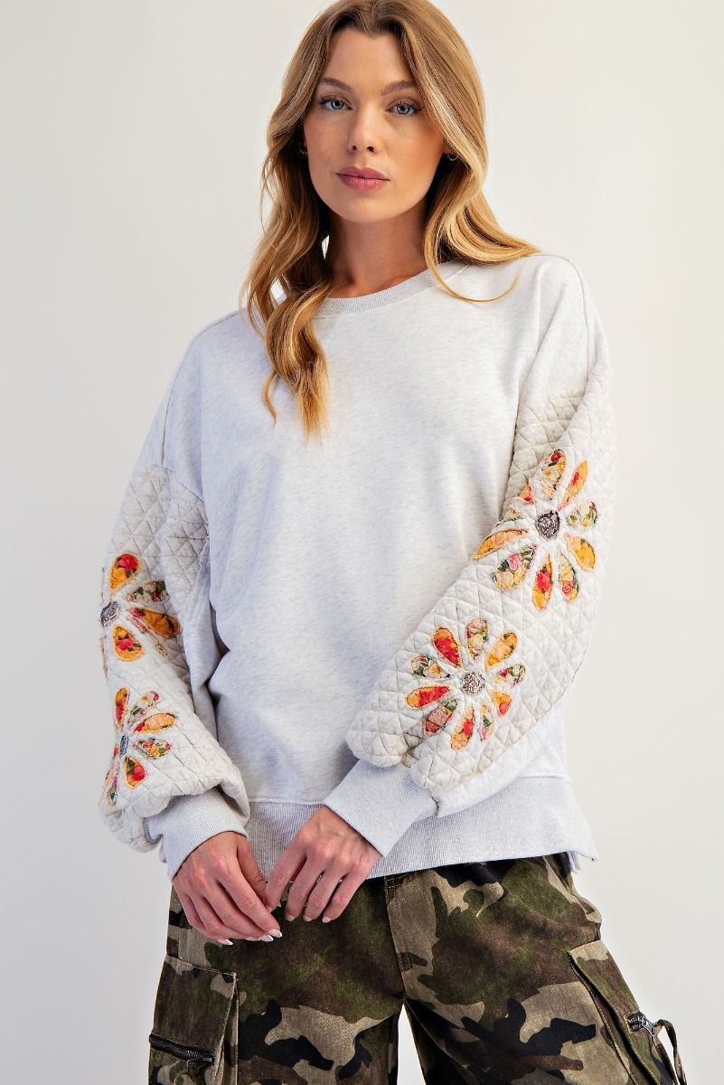 Quilted Terry Sweatshirt