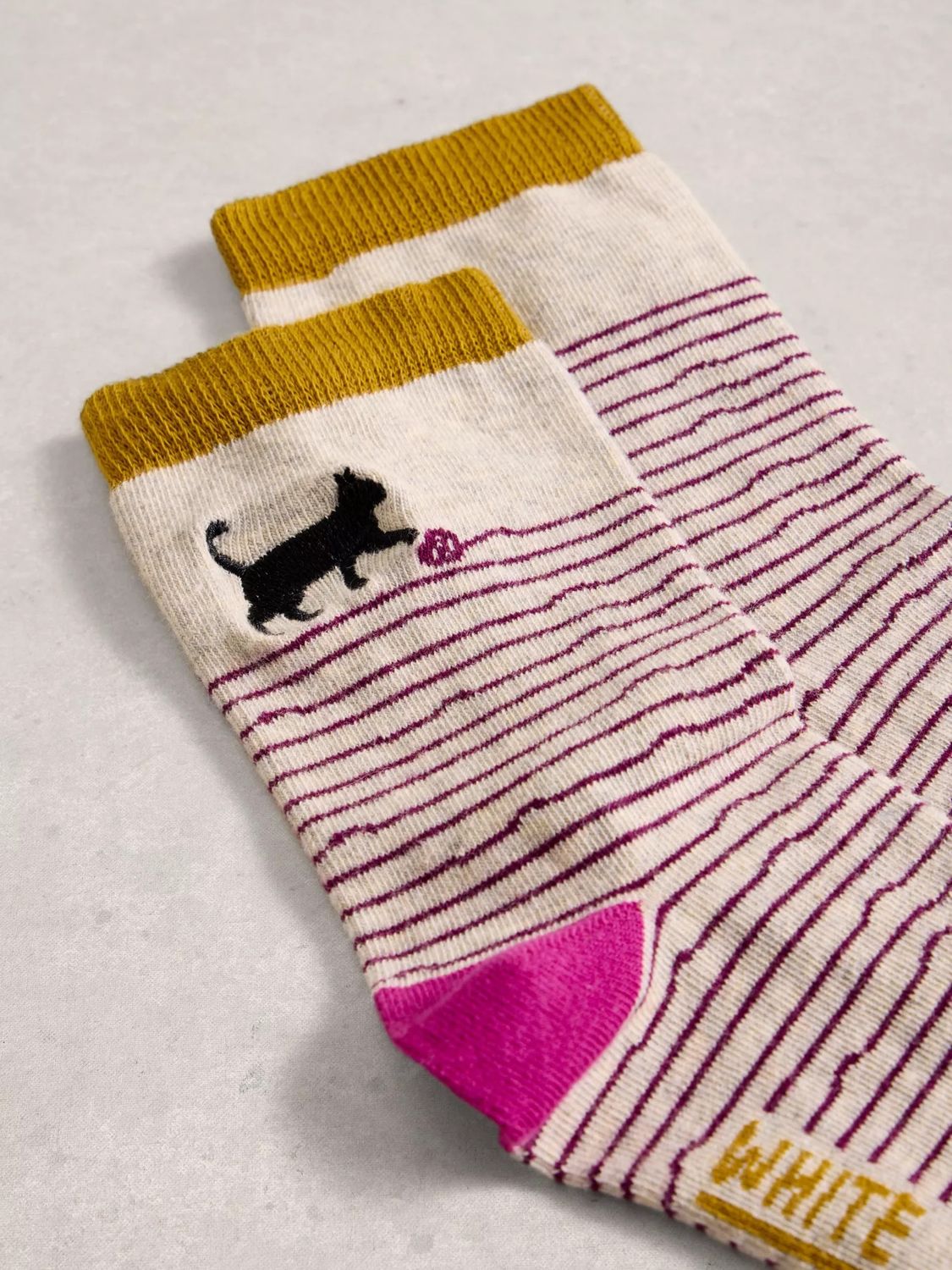 Embroidered Ankle Sock, Grey Multi