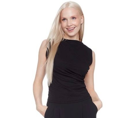 Veronica Ruched, Cowl Neck Blouse (2 colours)