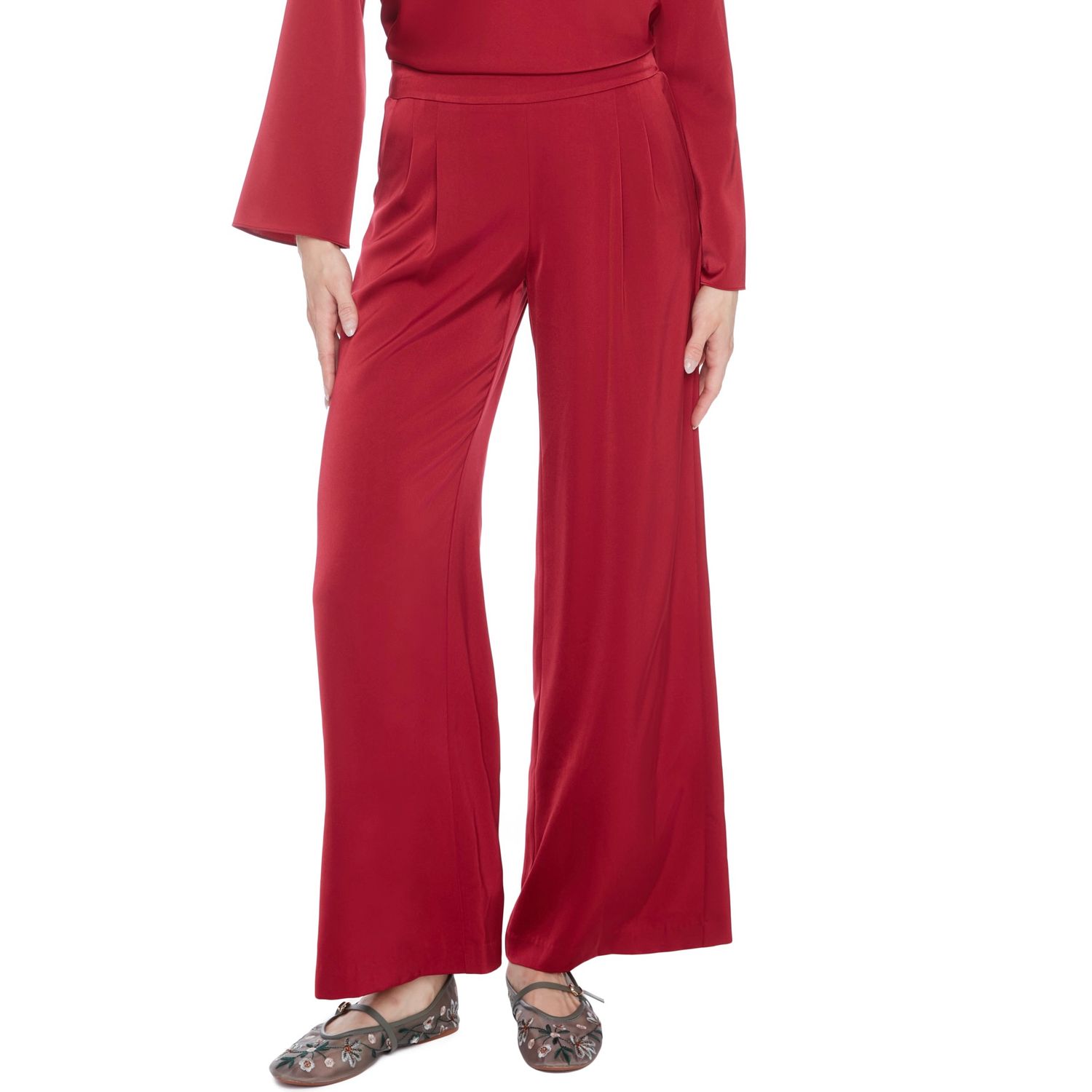Fiona Satin Wide Leg Pant