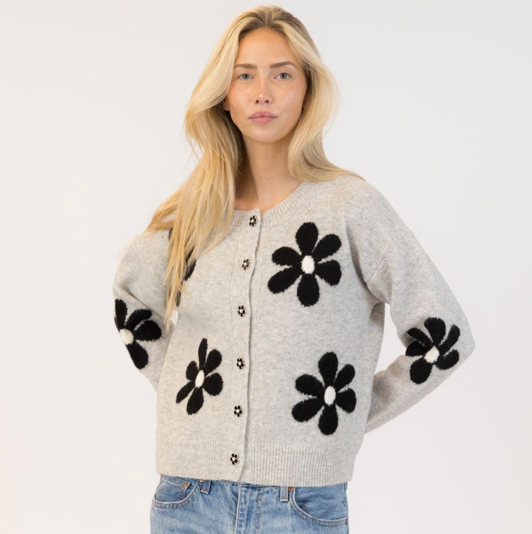🇨🇦 Jorgie Floral Button Cardigan