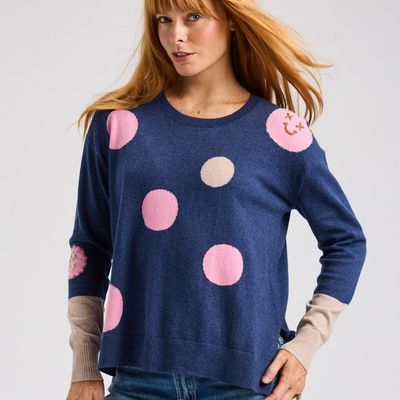 Spots Intarsia Sweater