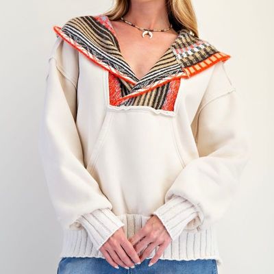 Multicolour Washed Terry Hoodie