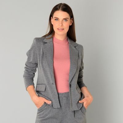 Barbara Shimmer Pinstripe Blazer