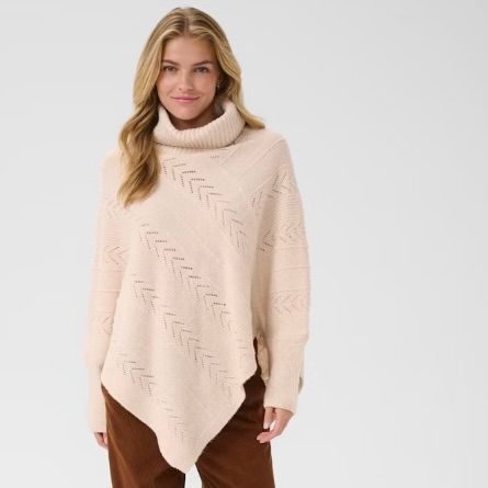 Holiday Turtleneck Poncho