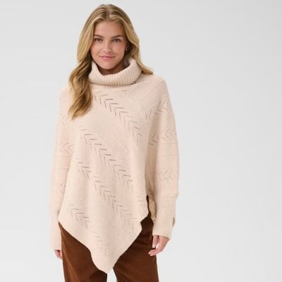 Holiday Turtleneck Poncho