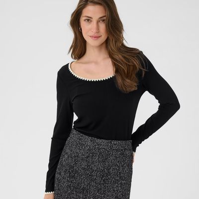 Ribba Embroidered Edge Shirt