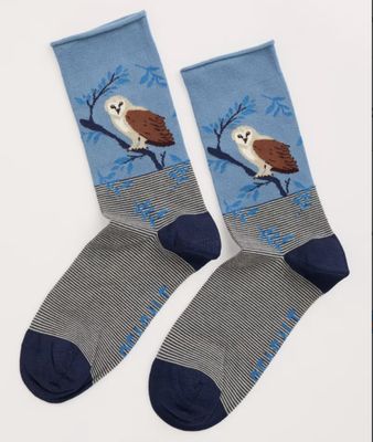 Bamboo Arty Socks, Owl