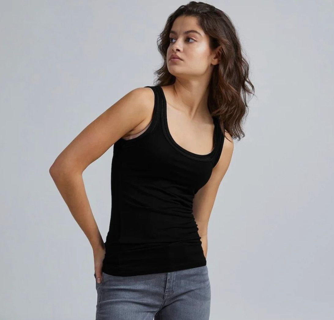 Zola Satin Trim Tank Top