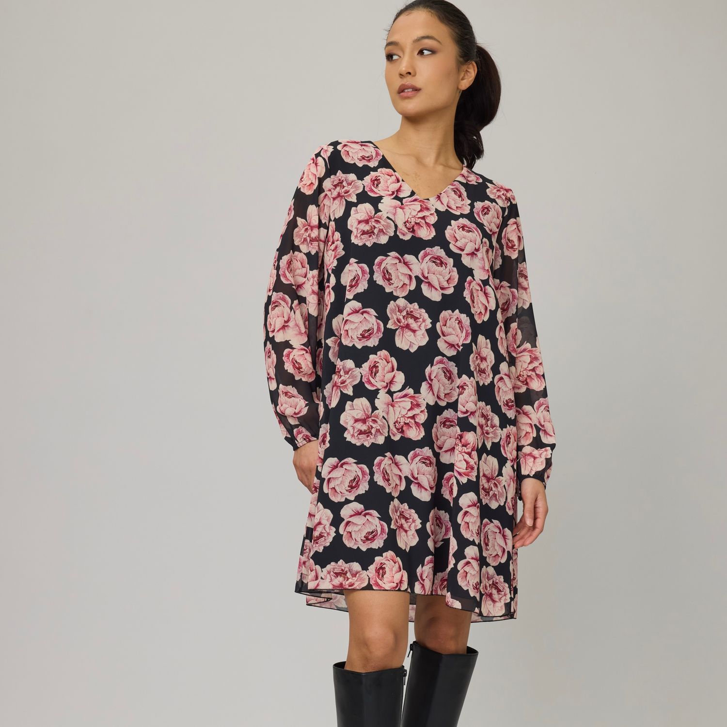 🇨🇦 Georgette V Neck Dress