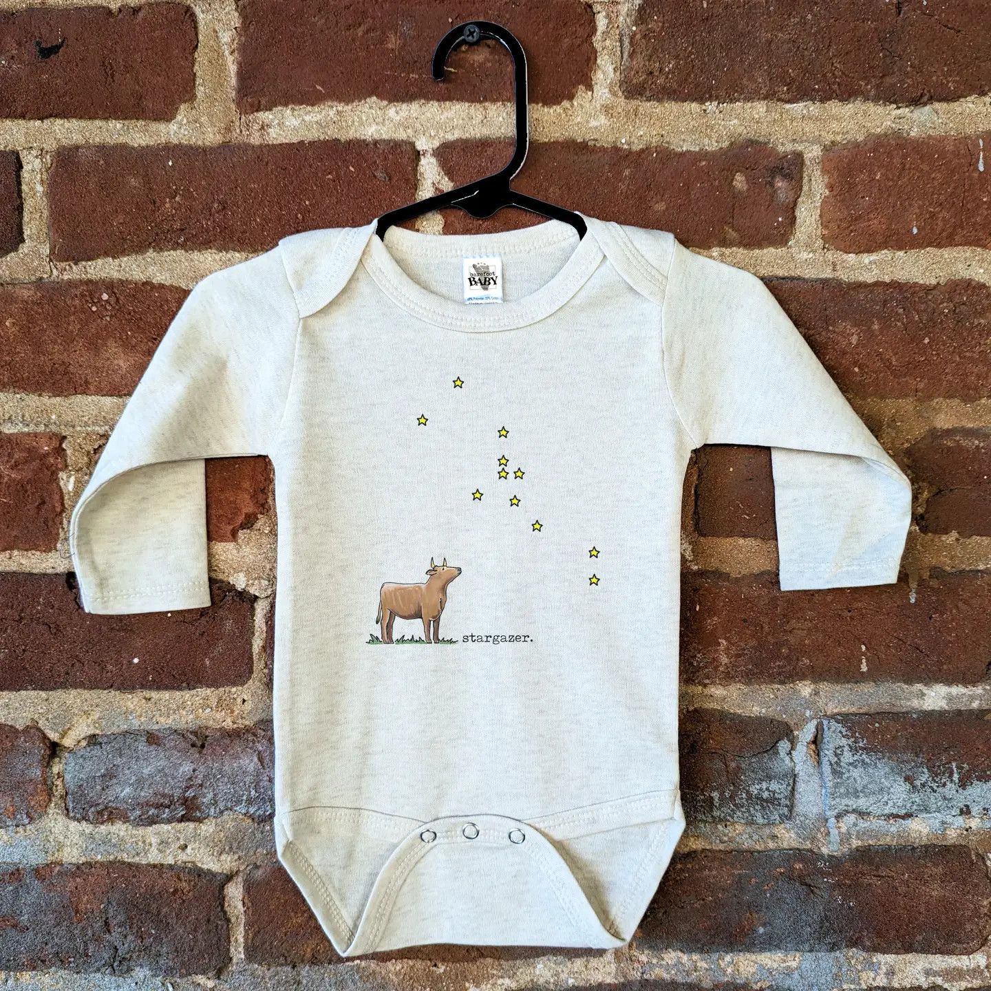 Onesie, &quot;Stargazer&quot; Cow