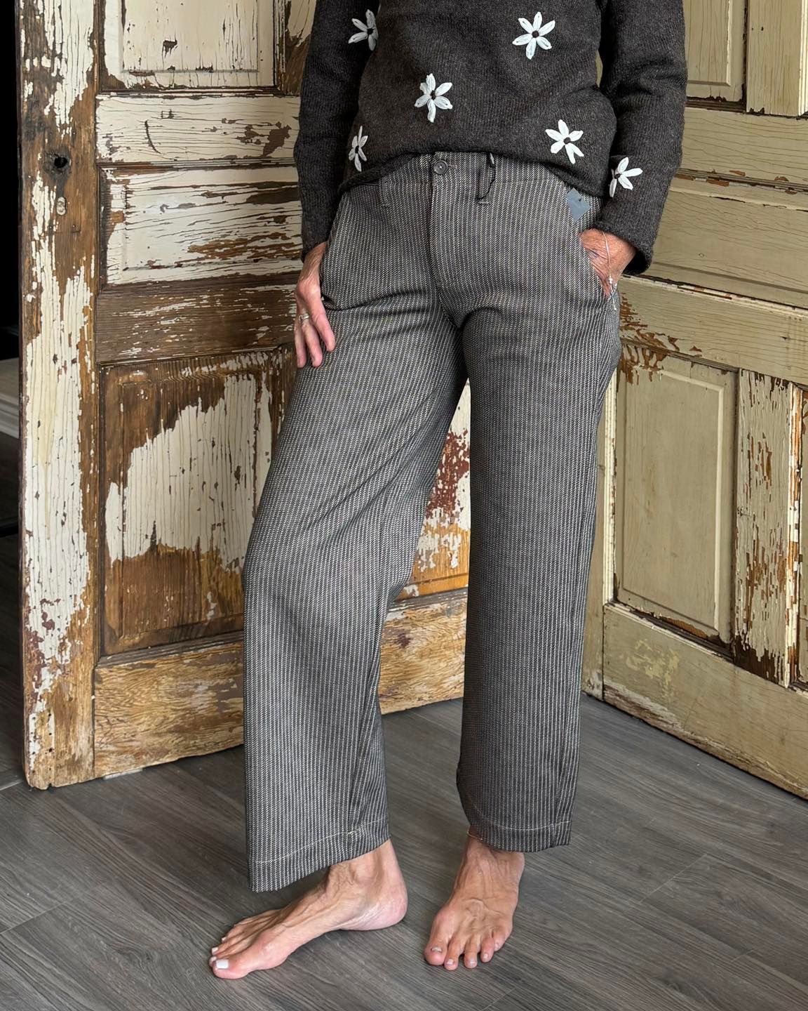 Wide Leg Crop Trouser
