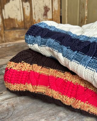 Frankie Cable Striped Sweater (2 colours)