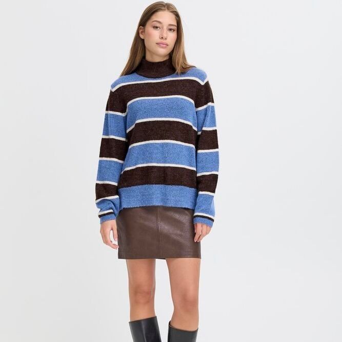 Edeen Stripe Mock Sweater