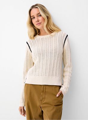 Selenia Contrast Seam Sweater