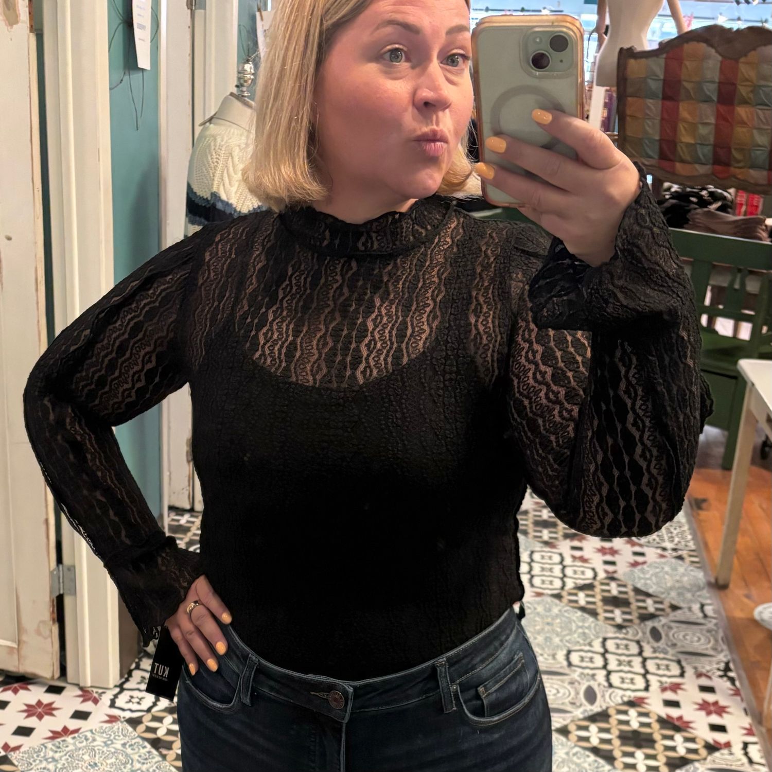 Lace Fitted Top