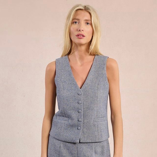 Vintage Vibe Tweed Vest