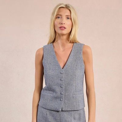 Vintage Vibe Tweed Vest