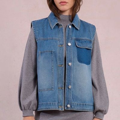 Pocket Denim Vest