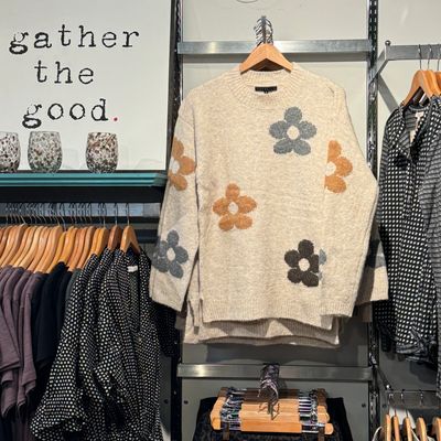 🇨🇦 Knit Flower Sweater
