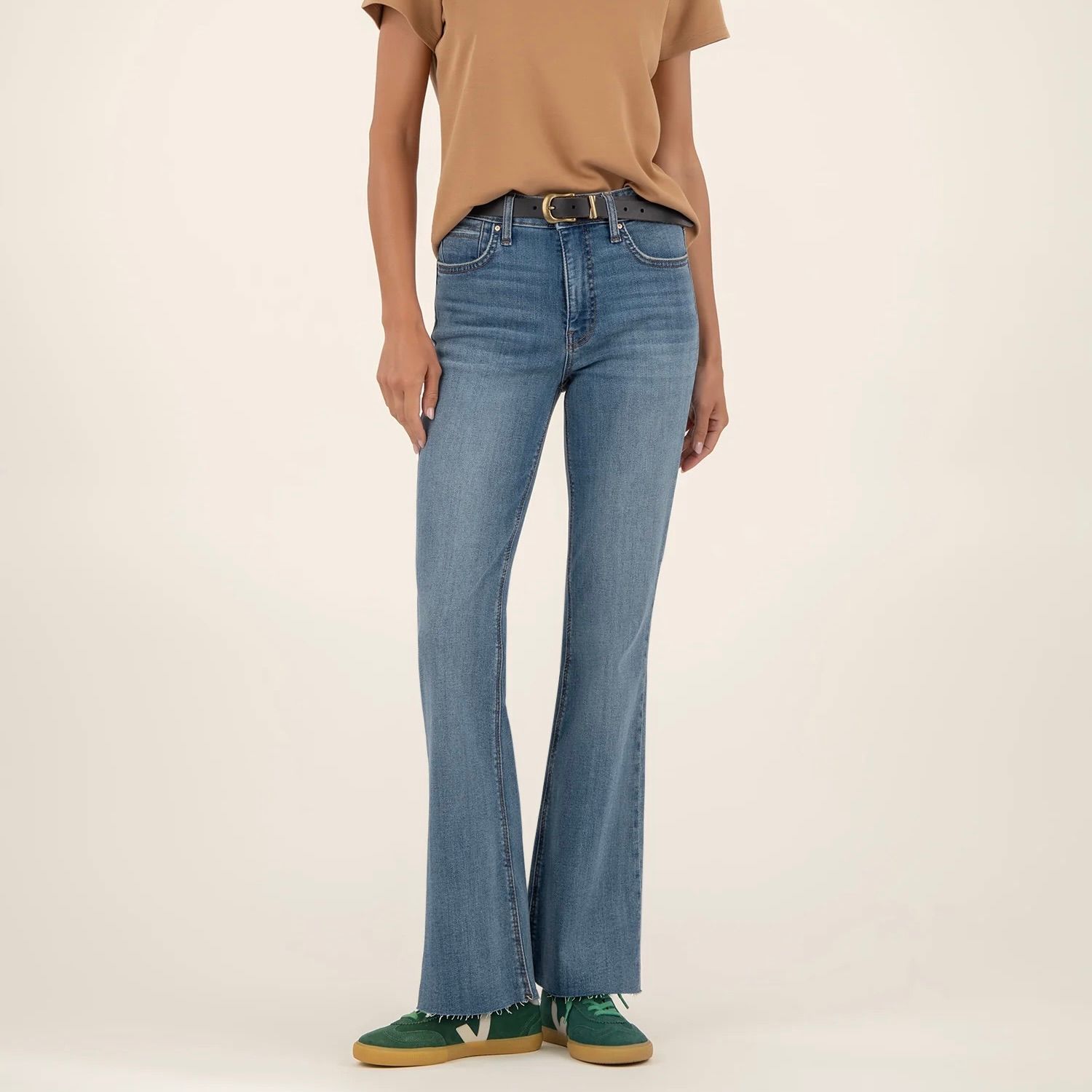 Stella High Rise Flare Jean, Hardworking
