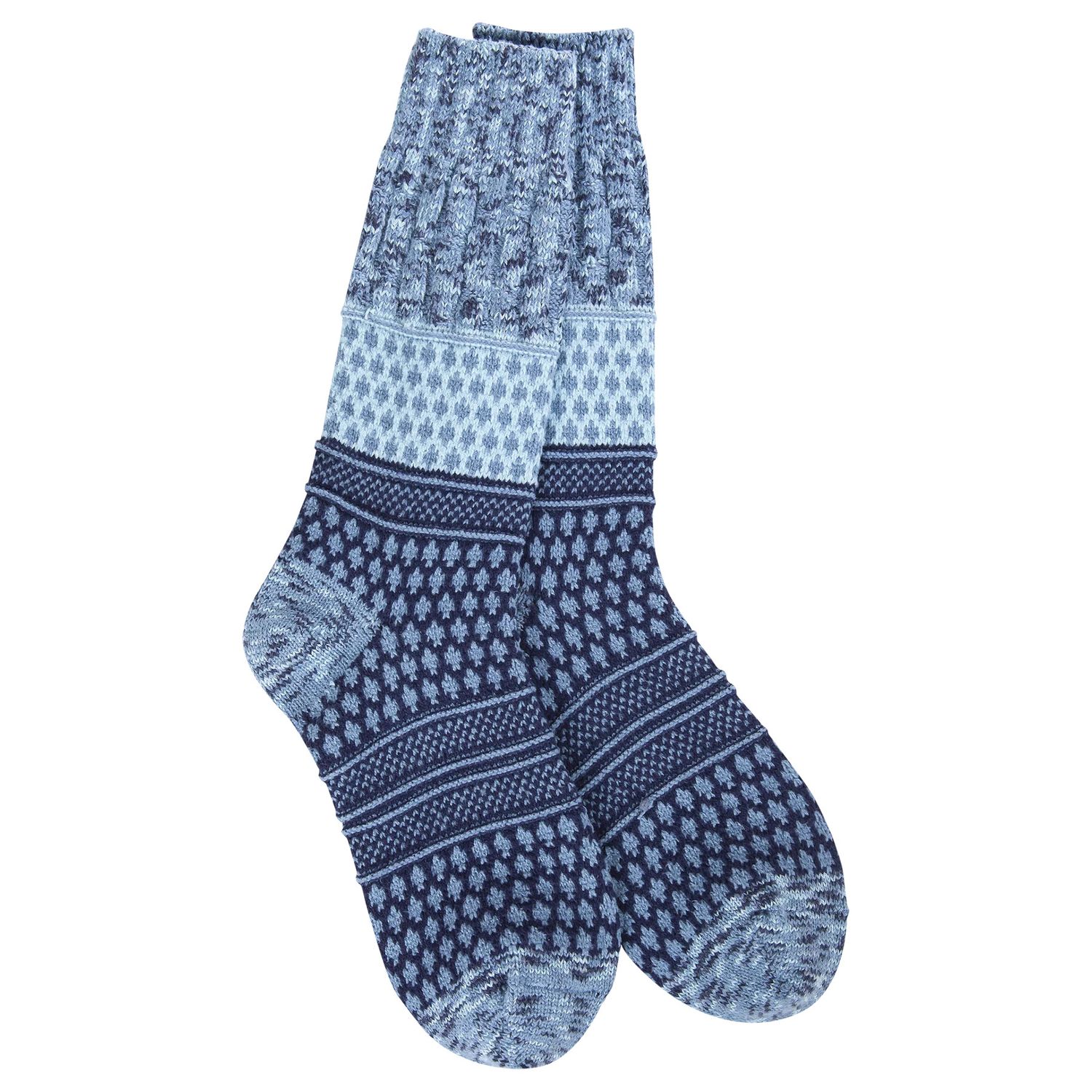 World&#39;s Softest Weekend Gallery Textured Crew Socks (4 colours)