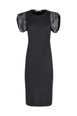 Knit Ruched Shoulder Sleeve Dress