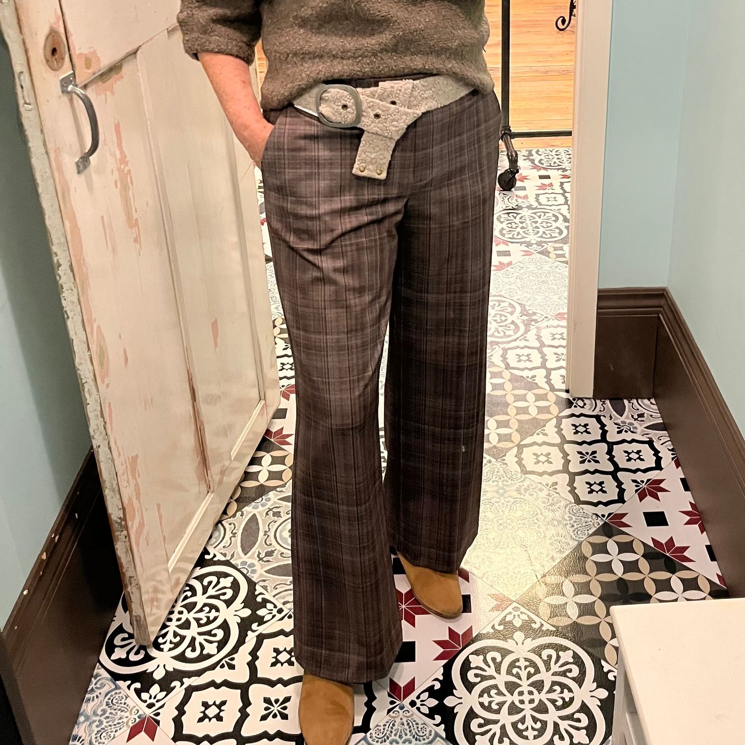 🇨🇦 Straight Leg Plaid Pant