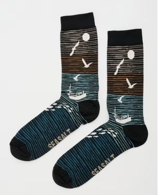 Men's Arty Socks, Organic, Boat